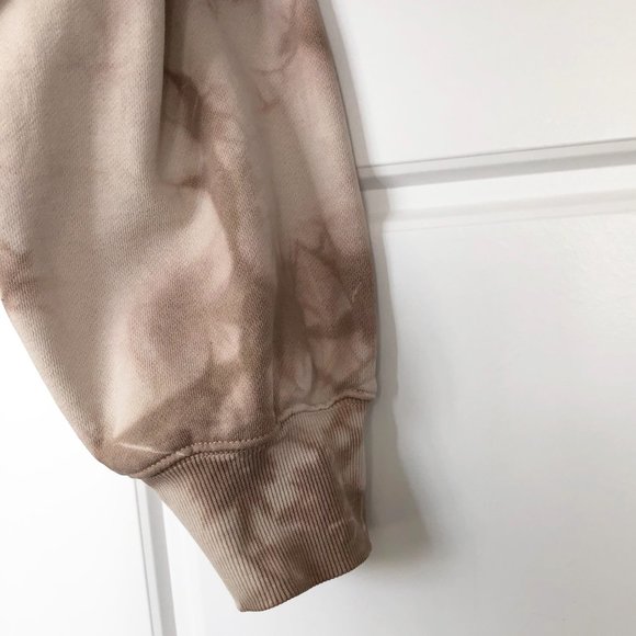 TNA Cozy Fleece Boyfriend Cropped Crew-Neck Sweatshirt - Picture 4 of 7